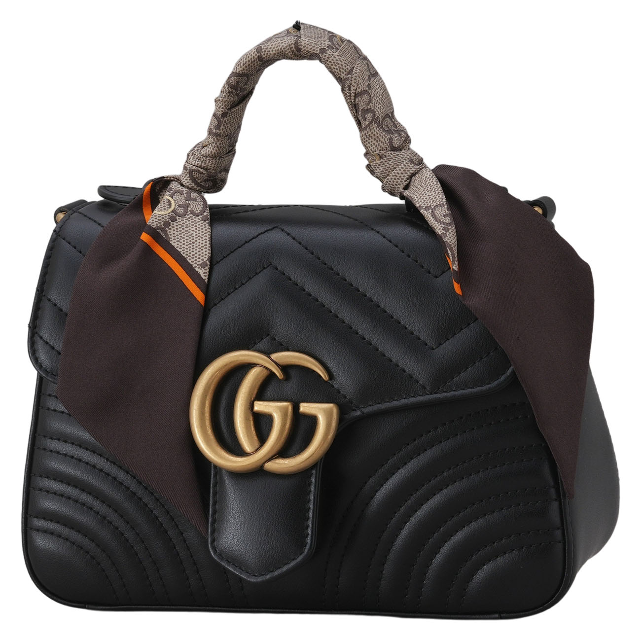 GUCCI(USED)구찌 547260 GG마몽 탑핸들 체인 숄더백 & 트윌리
