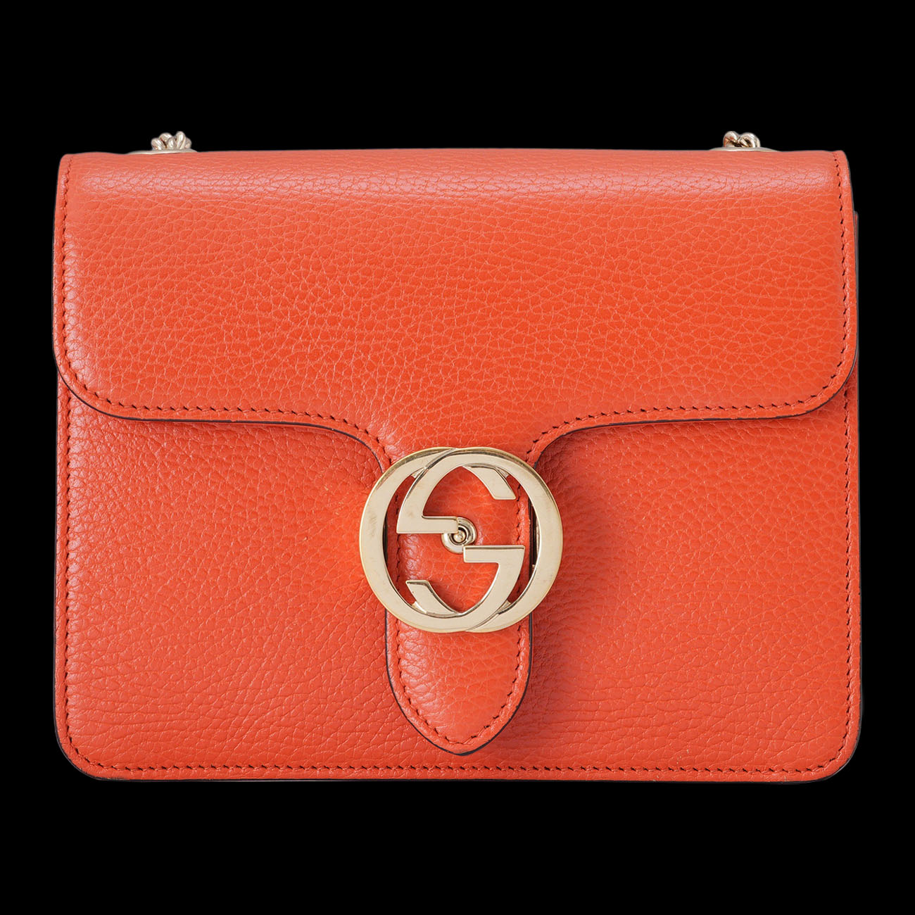 GUCCI(USED)구찌 510304 인터로킹 체인 숄더백