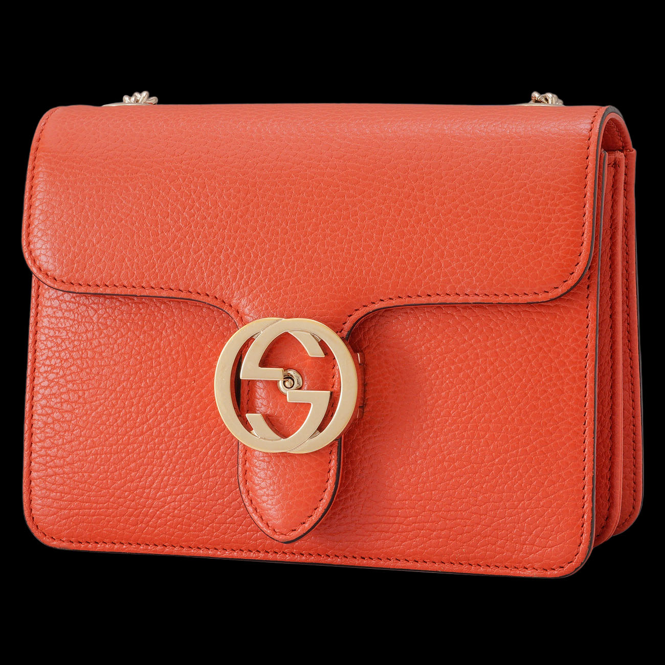 GUCCI(USED)구찌 510304 인터로킹 체인 숄더백