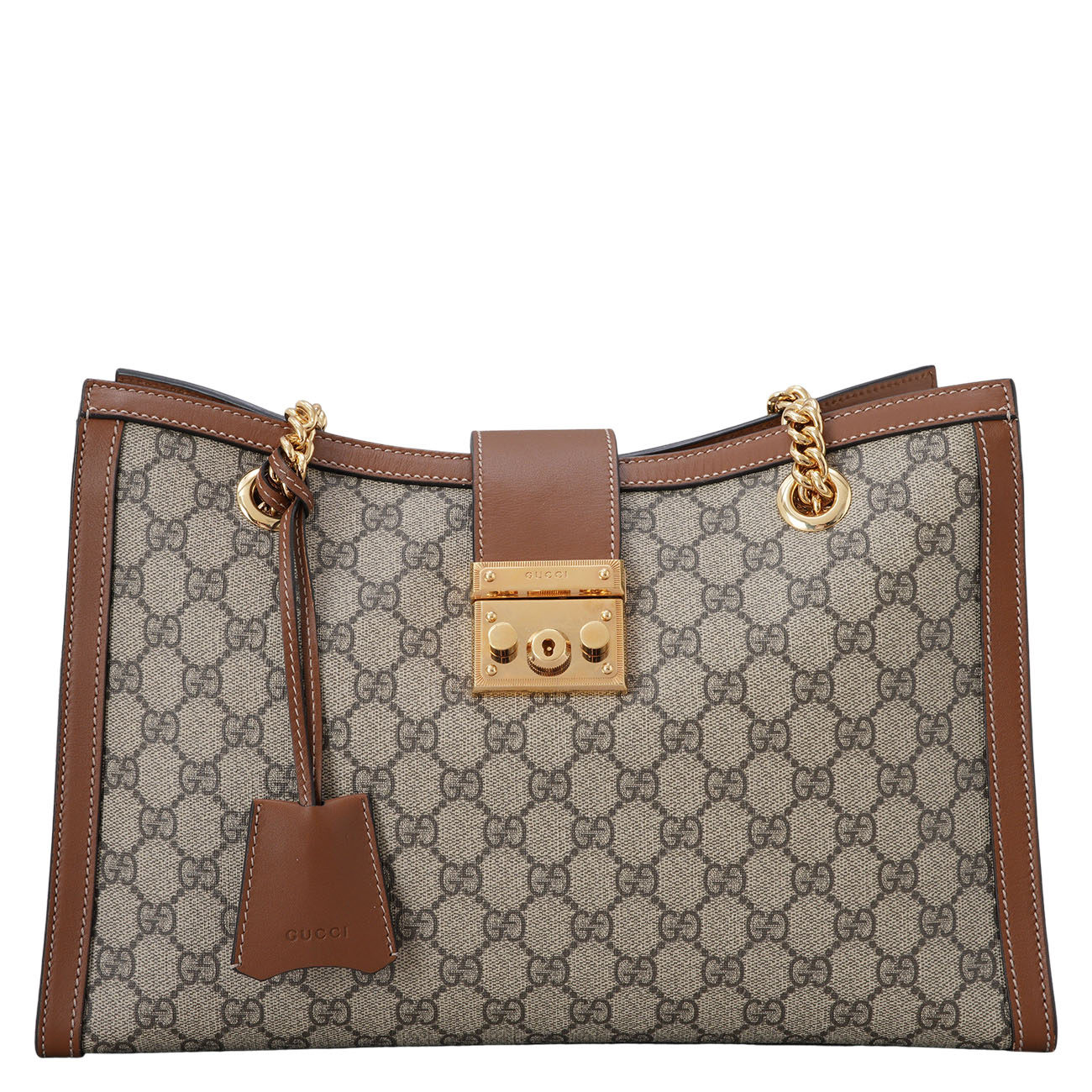 GUCCI(USED)구찌 479197 GG수프림 패드락 체인 숄더백 미듐