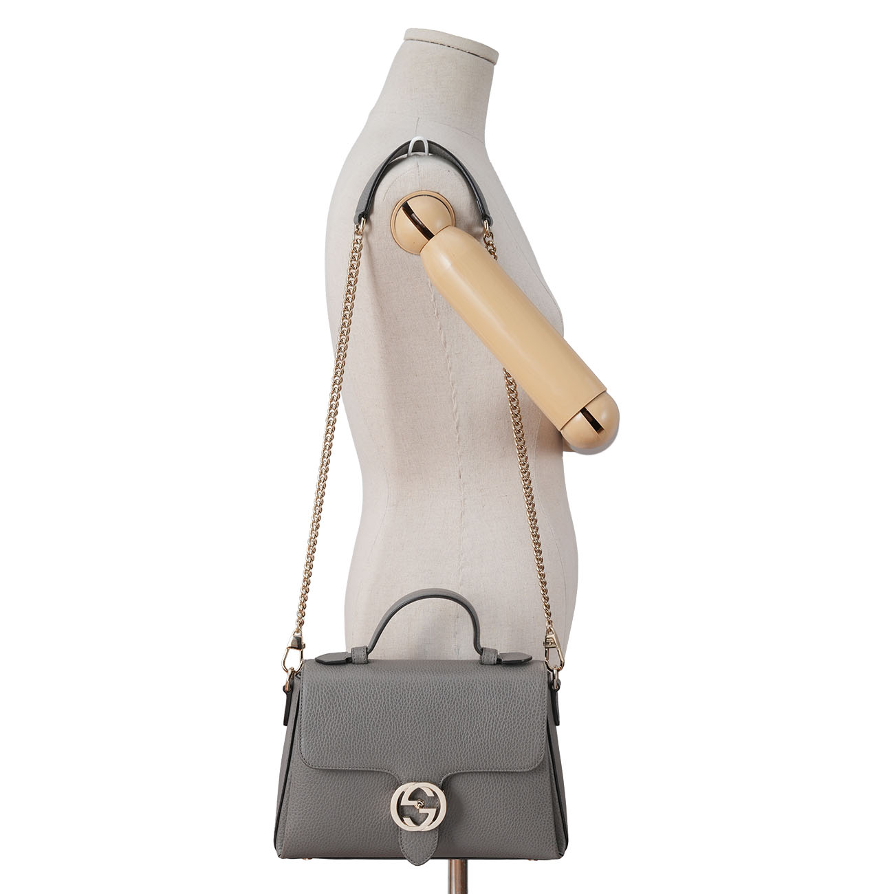 GUCCI(USED)구찌 510302 인터로킹 탑핸들 체인백