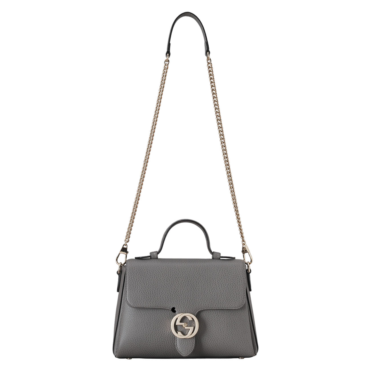 GUCCI(USED)구찌 510302 인터로킹 탑핸들 체인백