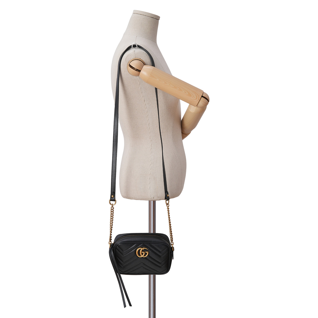 GUCCI(USED)구찌 448065 마몽 마틀라세 미니 카메라백