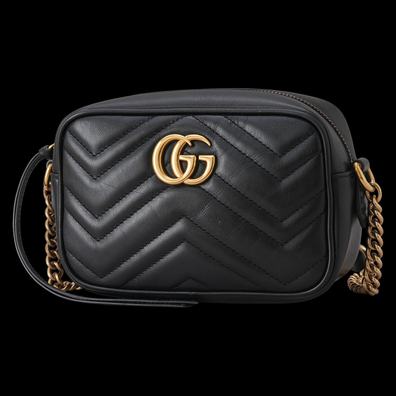 GUCCI(USED)구찌 448065 마몽 마틀라세 미니 카메라백