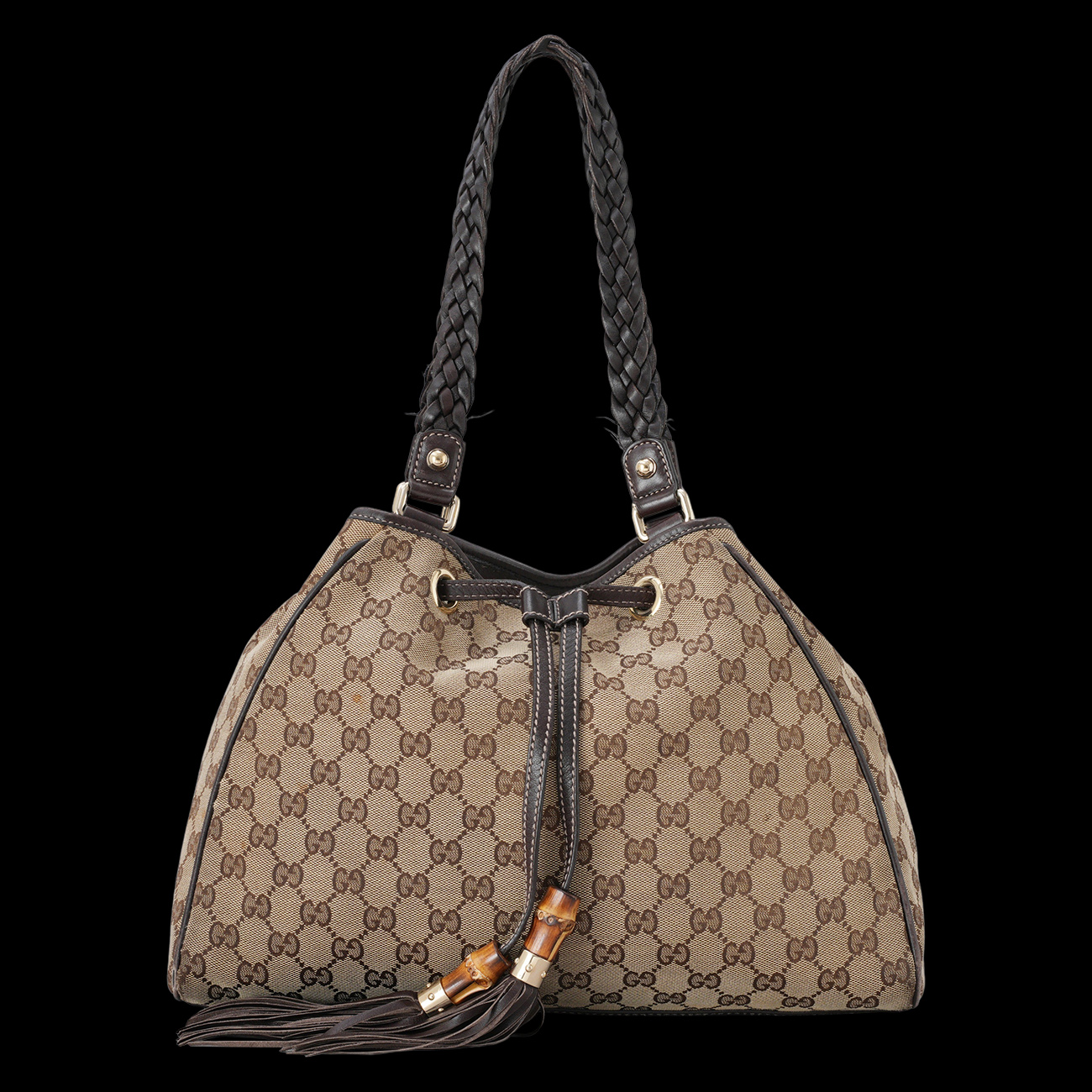 GUCCI(USED)구찌 170582 자가드 테슬 숄더백