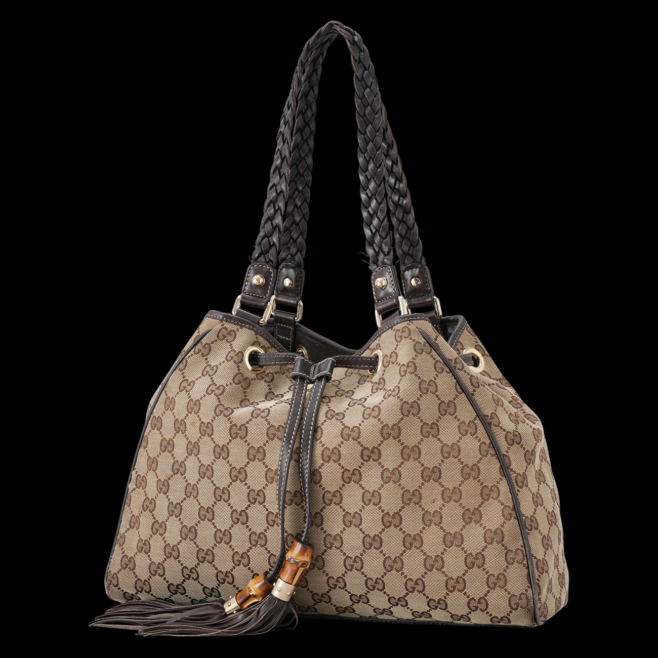 GUCCI(USED)구찌 170582 자가드 테슬 숄더백