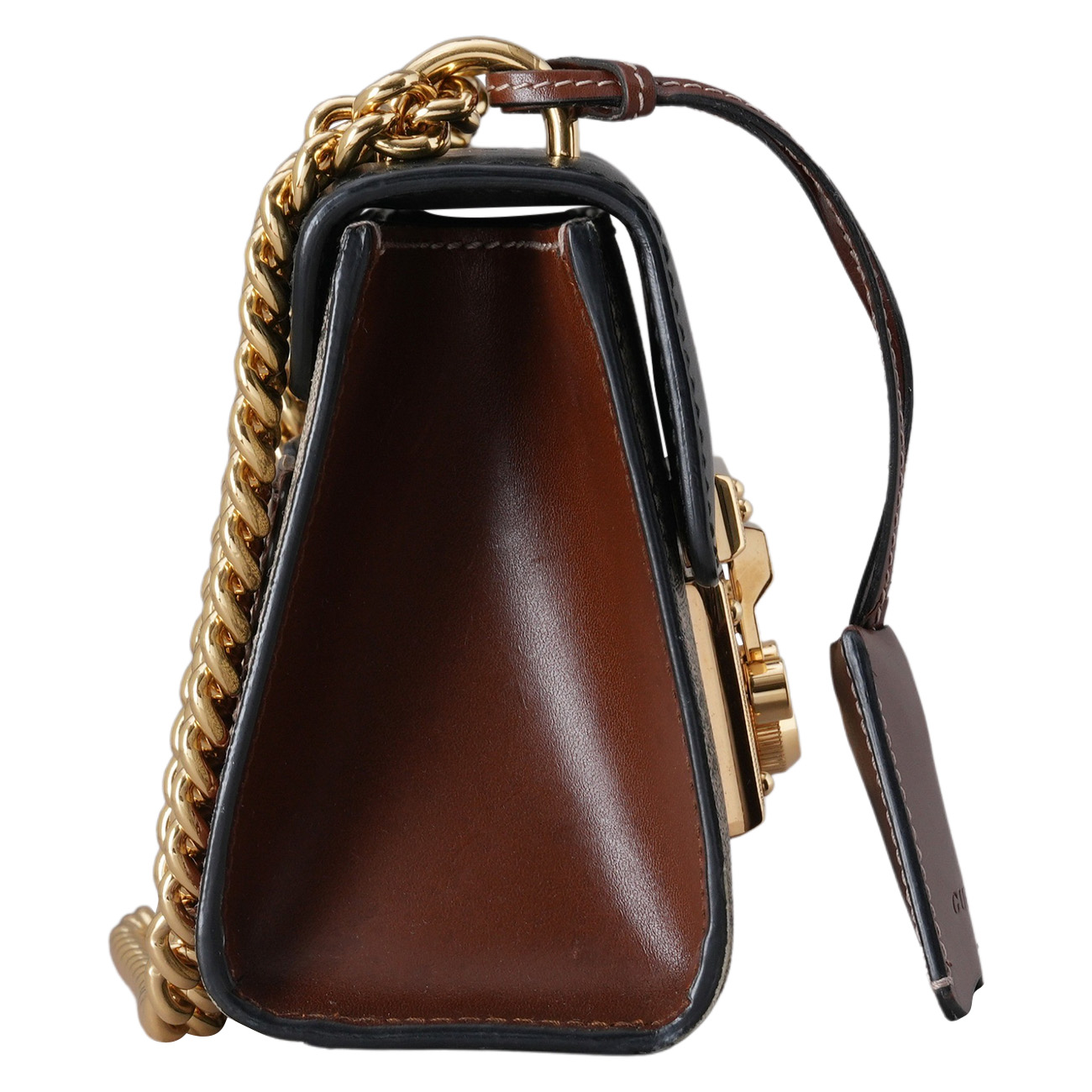 GUCCI(USED)구찌  GG 패드락 체인 숄더백 스몰