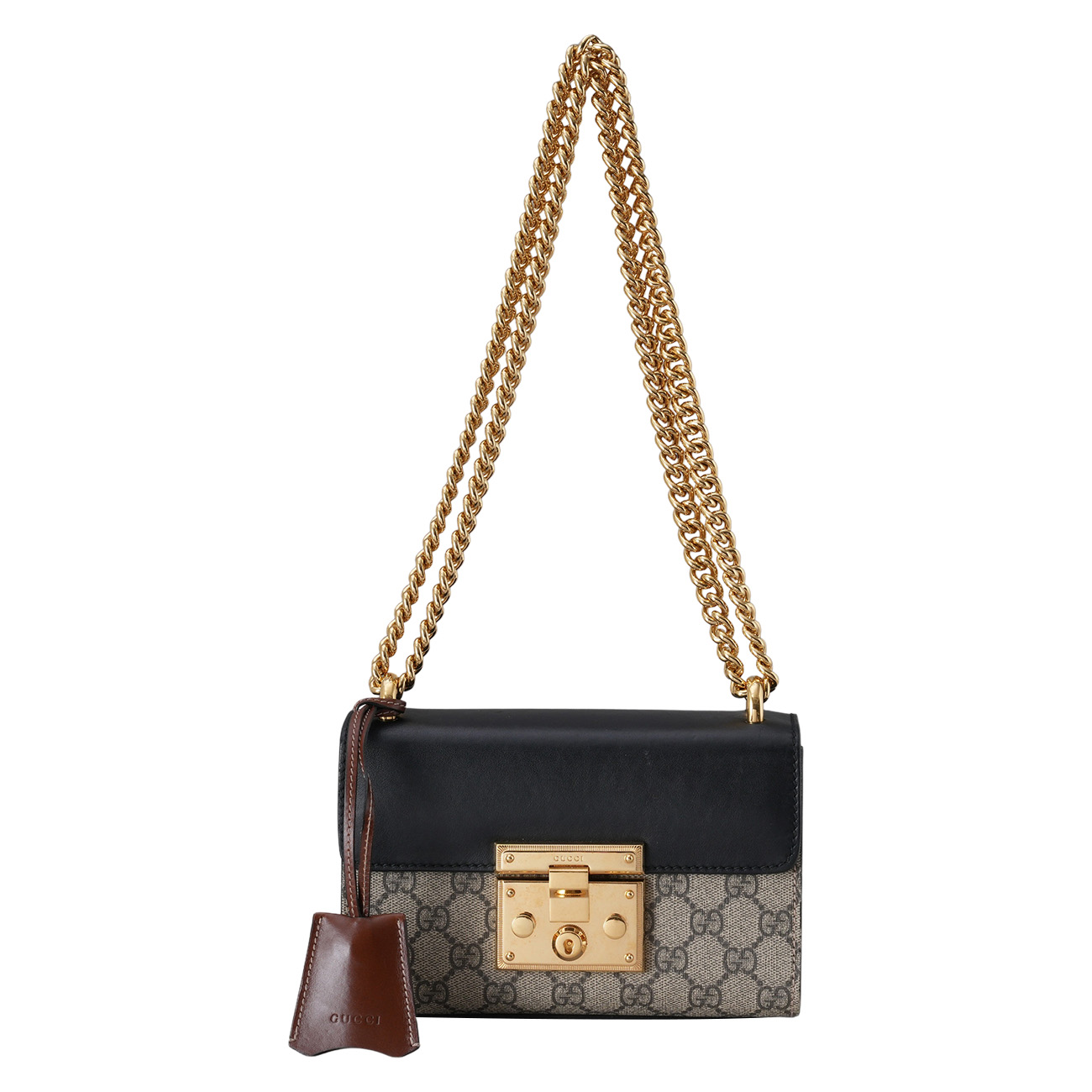 GUCCI(USED)구찌  GG 패드락 체인 숄더백 스몰