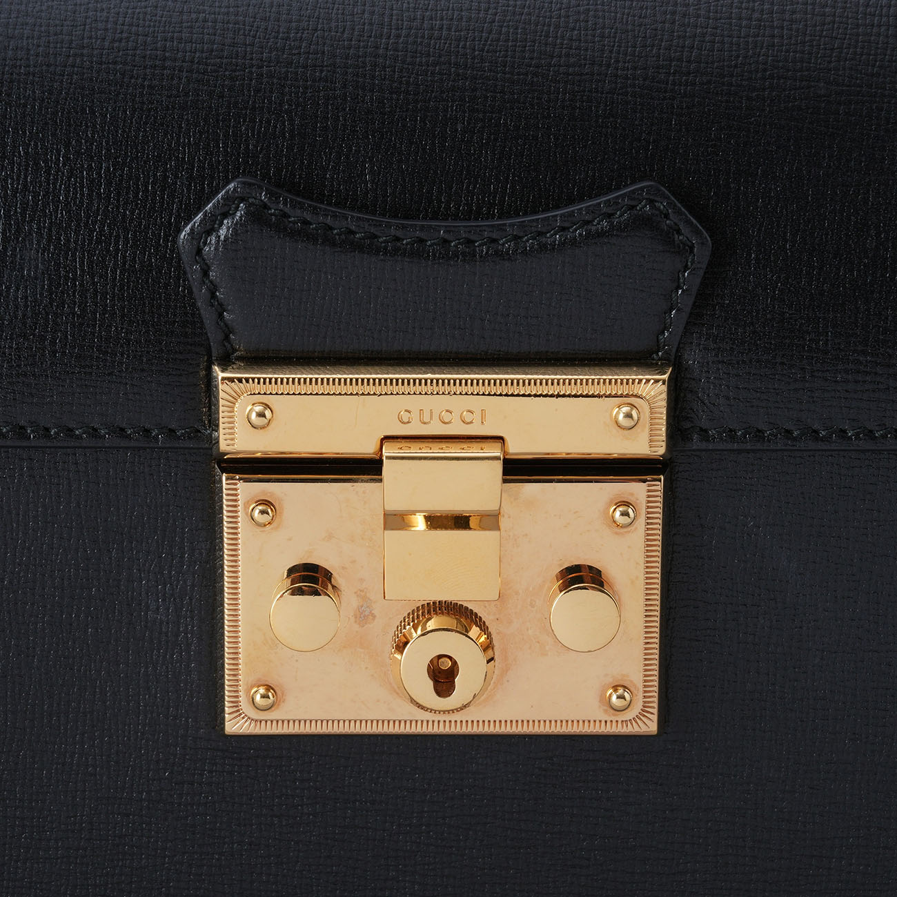 GUCCI(USED)구찌 603221 패드락 뱀부 숄더백 스몰