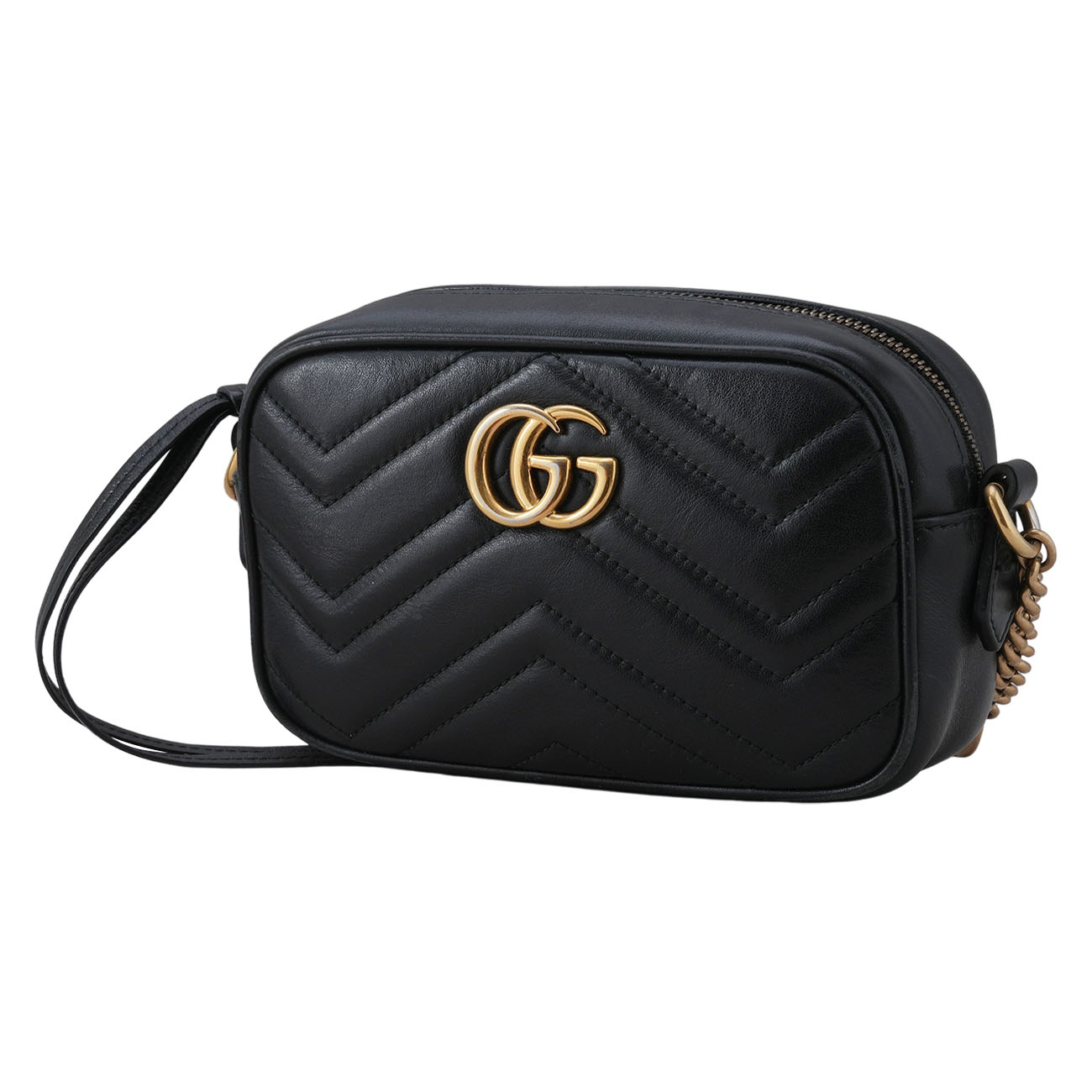 GUCCI(USED)구찌 448065 GG마몽 마틀라세 미니 카메라백