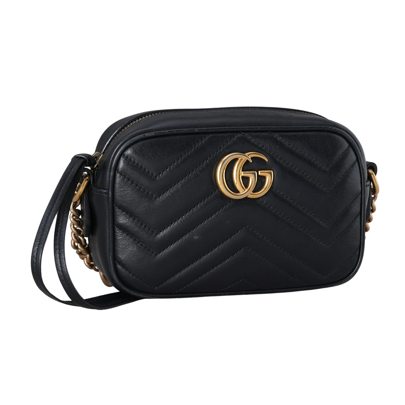 GUCCI(USED)구찌 448065 GG마몽 마틀라세 미니 카메라백