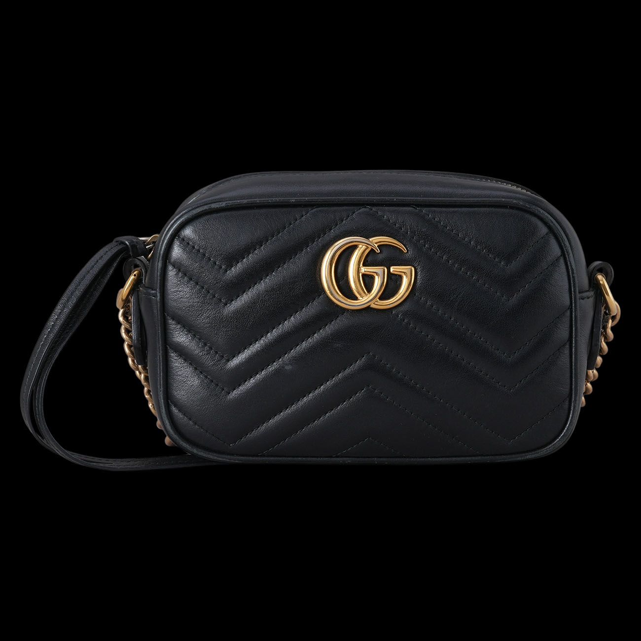 GUCCI(USED)구찌 448065 GG마몽 마틀라세 미니 카메라백