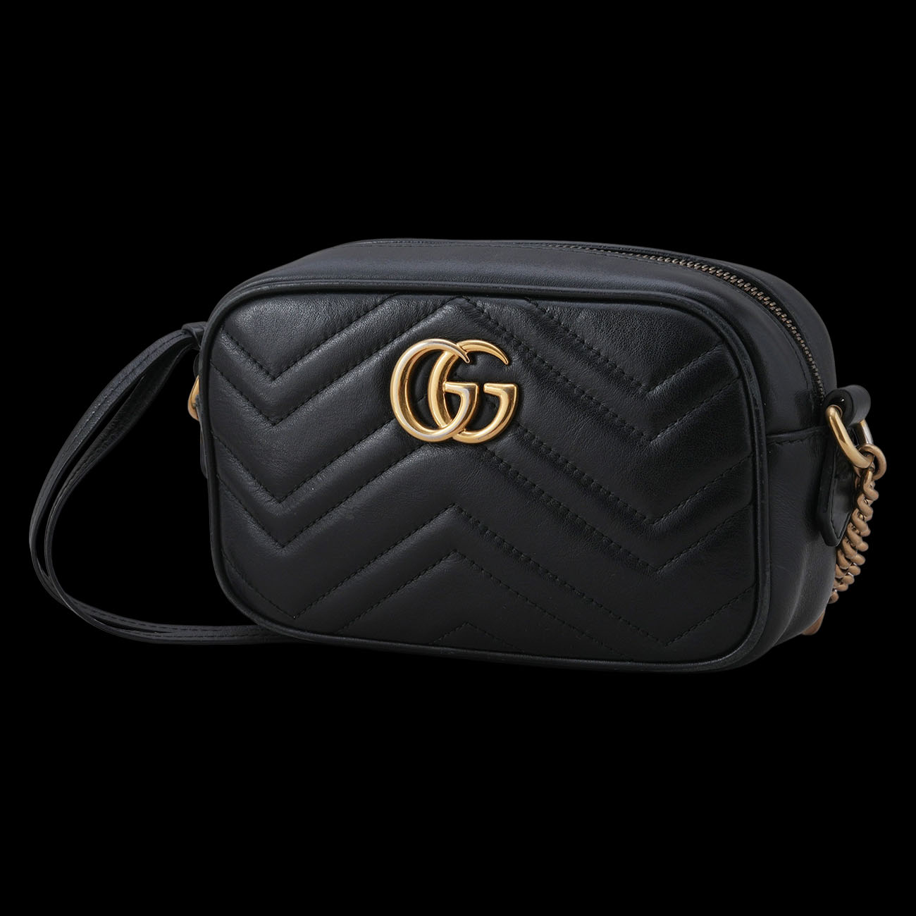 GUCCI(USED)구찌 448065 GG마몽 마틀라세 미니 카메라백