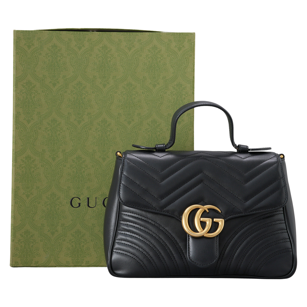GUCCI(USED)구찌 498110 마몽 마틀라세 탑핸들백
