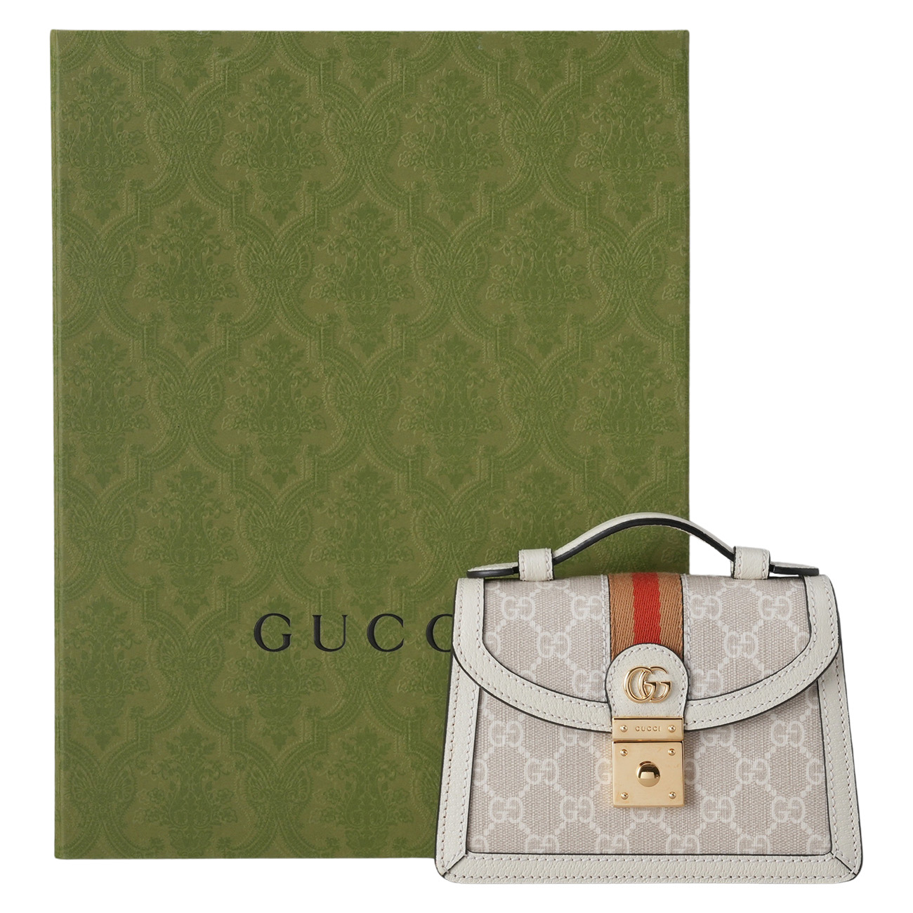 GUCCI(USED)구찌 696180 베이지 오피디아 미니 탑 핸들백