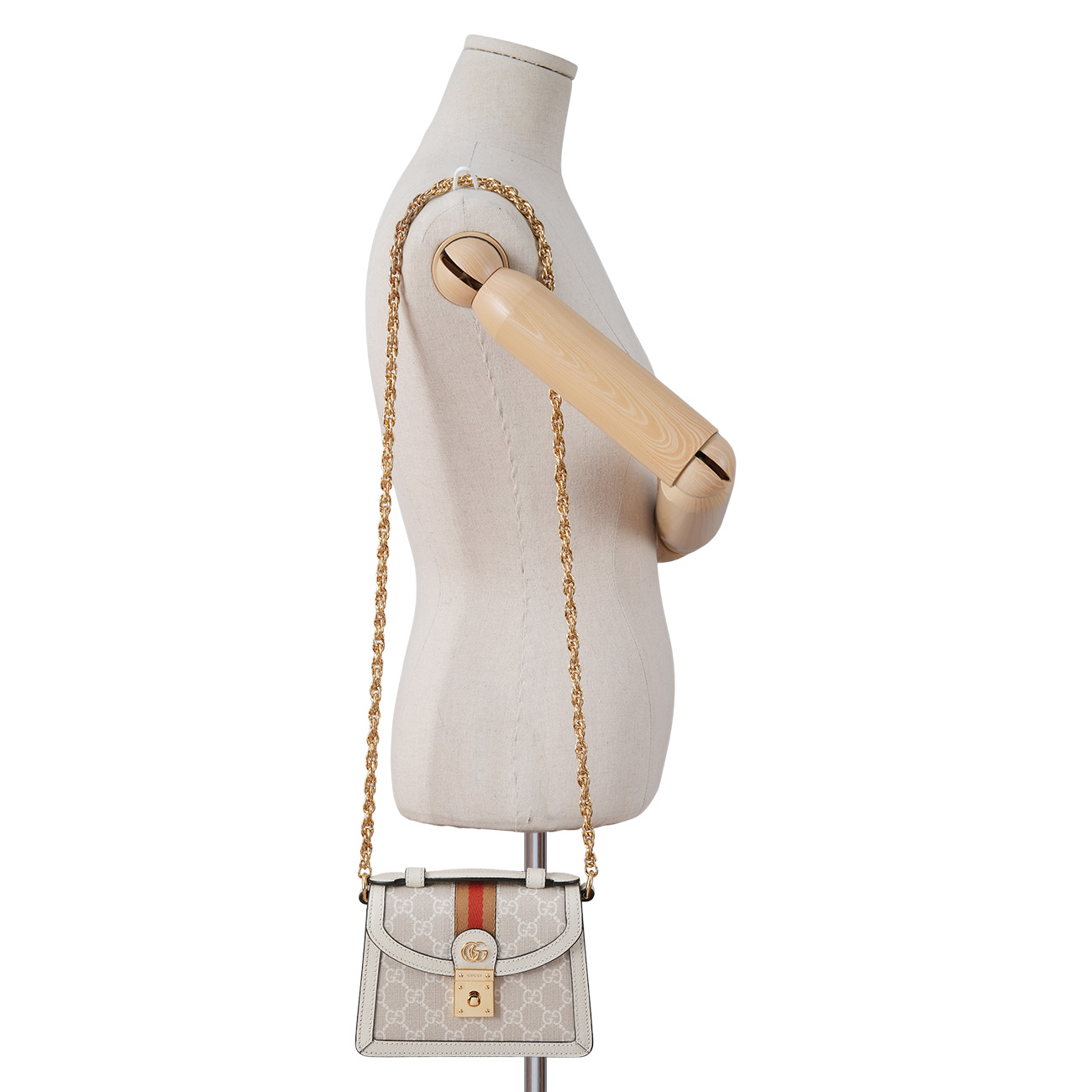 GUCCI(USED)구찌 696180 베이지 오피디아 미니 탑 핸들백