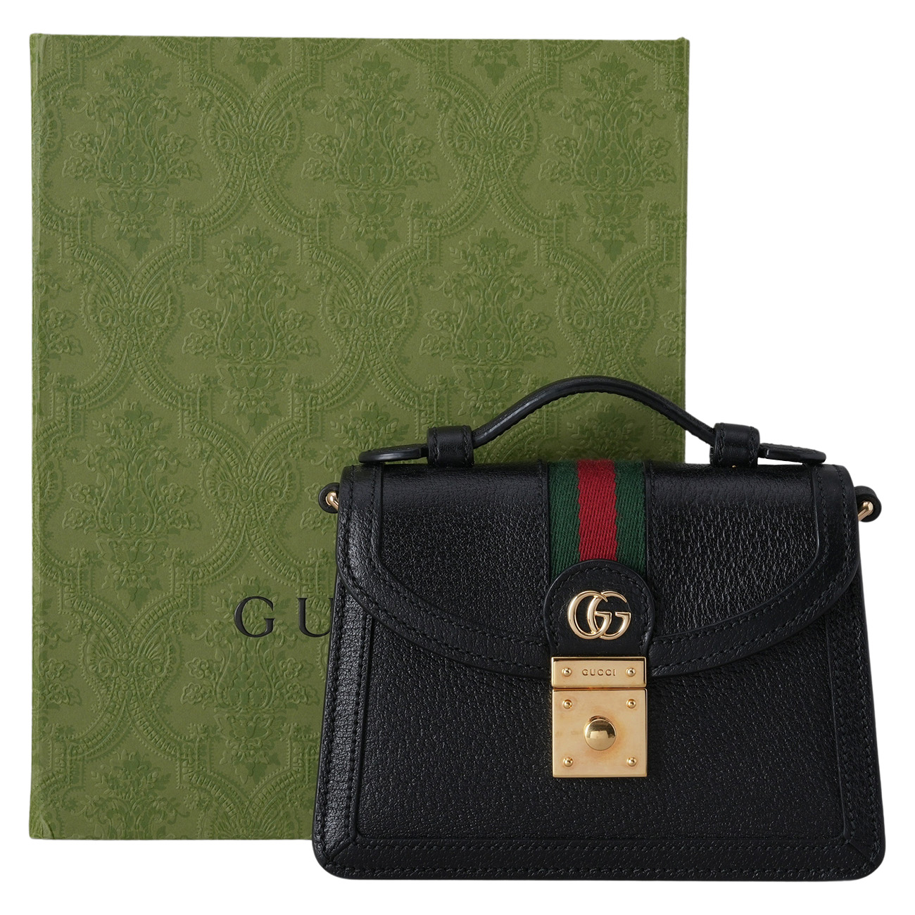 GUCCI(USED)구찌 779834 블랙 오피디아 미니 탑 핸들백