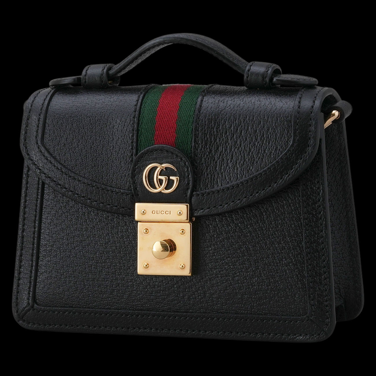 GUCCI(USED)구찌 779834 블랙 오피디아 미니 탑 핸들백
