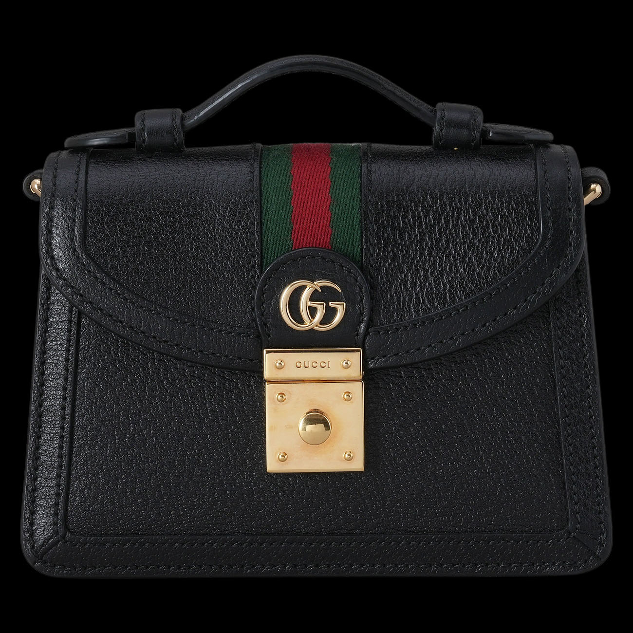 GUCCI(USED)구찌 779834 블랙 오피디아 미니 탑 핸들백