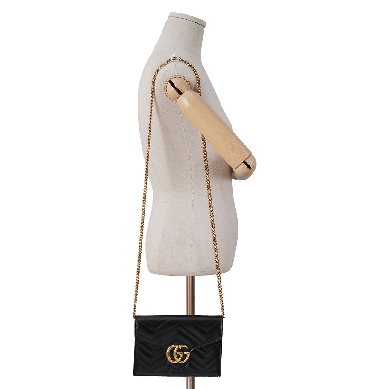 GUCCI(USED)구찌 474575 GG 마몽 마틀라세 미니 체인 백