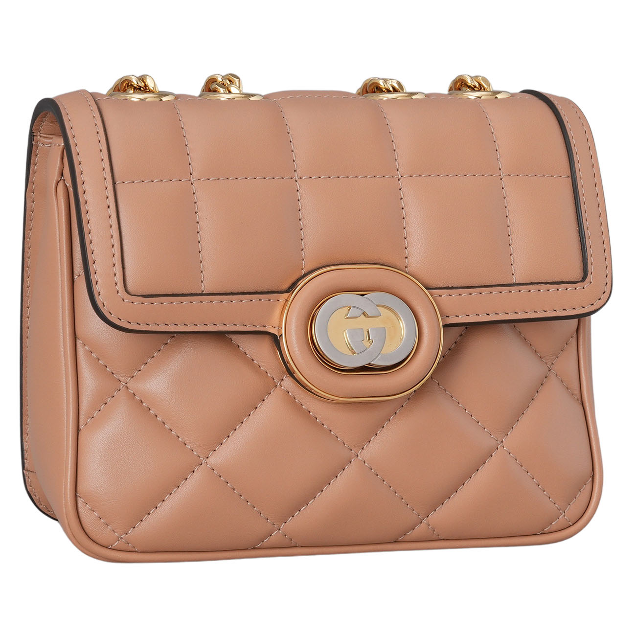 GUCCI(USED)구찌 741457 인터로킹 G 데코 퀼팅 미니 체인백