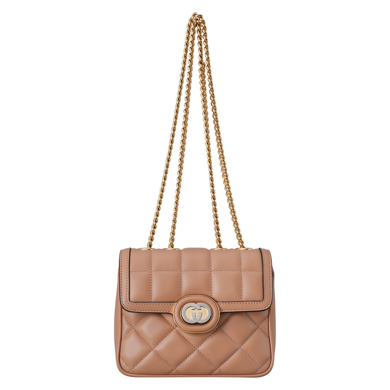 GUCCI(USED)구찌 741457 인터로킹 G 데코 퀼팅 미니 체인백