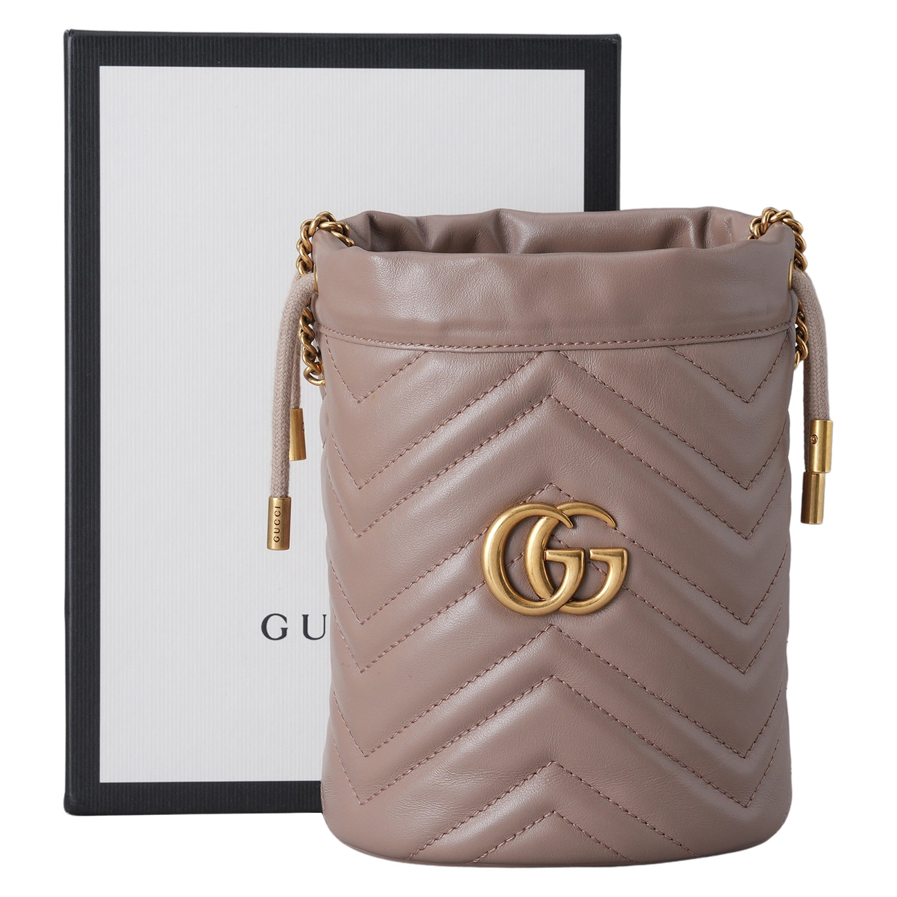 GUCCI(USED)구찌 575163 GG마몽 미니 버킷백