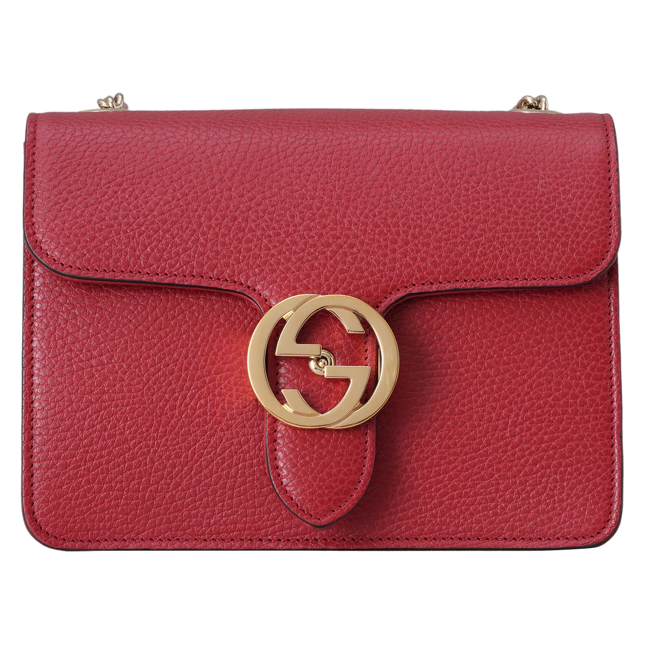 GUCCI(USED)구찌 510304 인터로킹 체인 숄더백