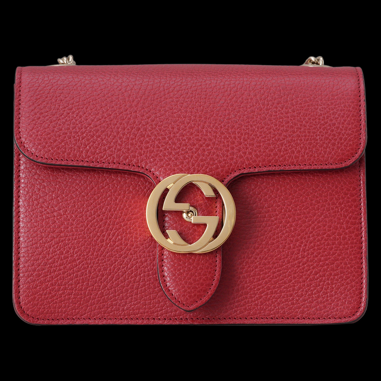 GUCCI(USED)구찌 510304 인터로킹 체인 숄더백
