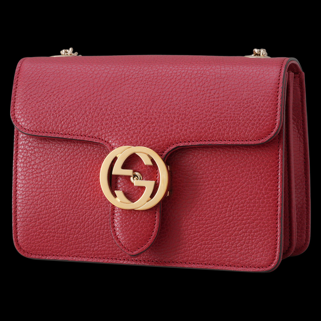 GUCCI(USED)구찌 510304 인터로킹 체인 숄더백