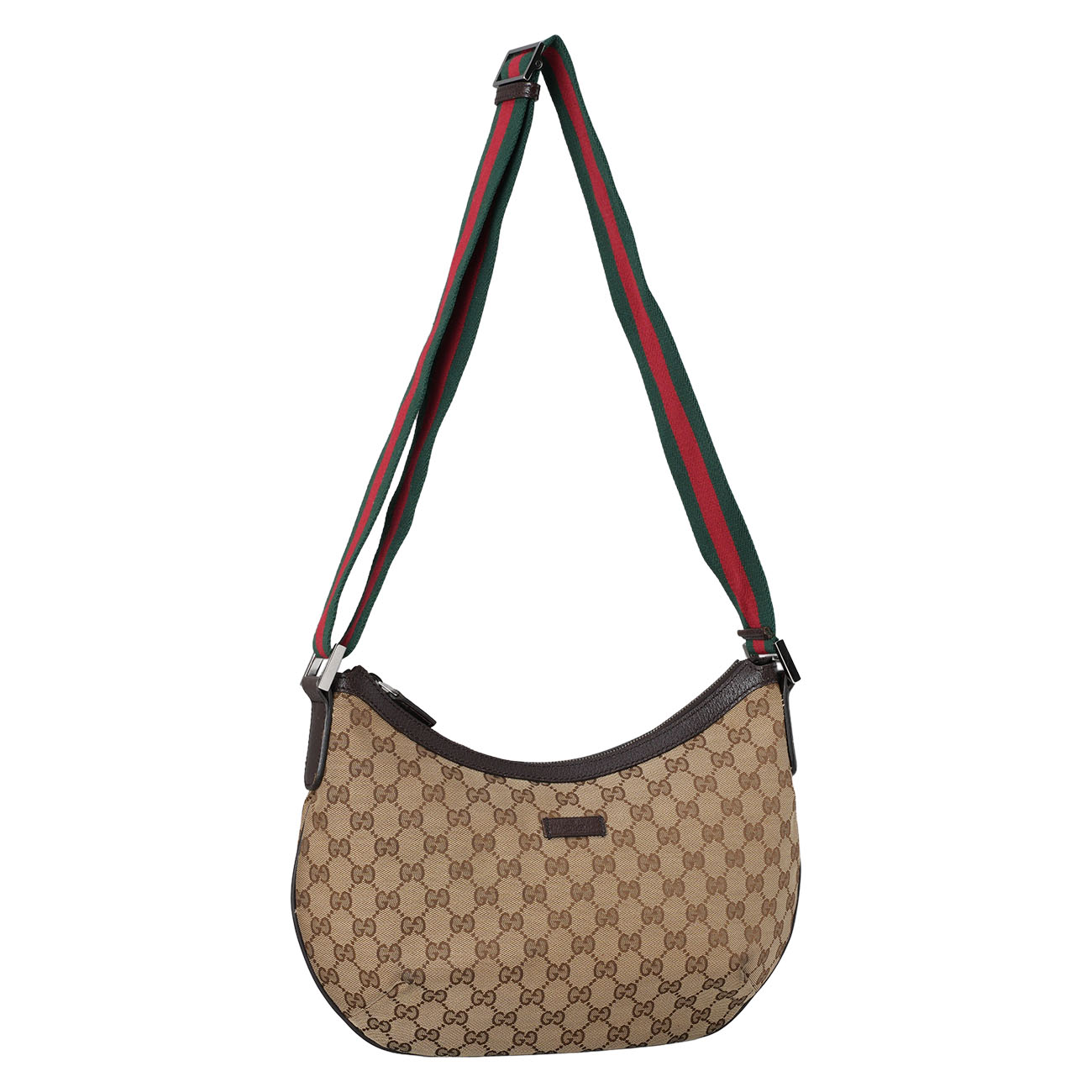 GUCCI(USED)구찌 181092 GG로고 호보 반달 크로스백