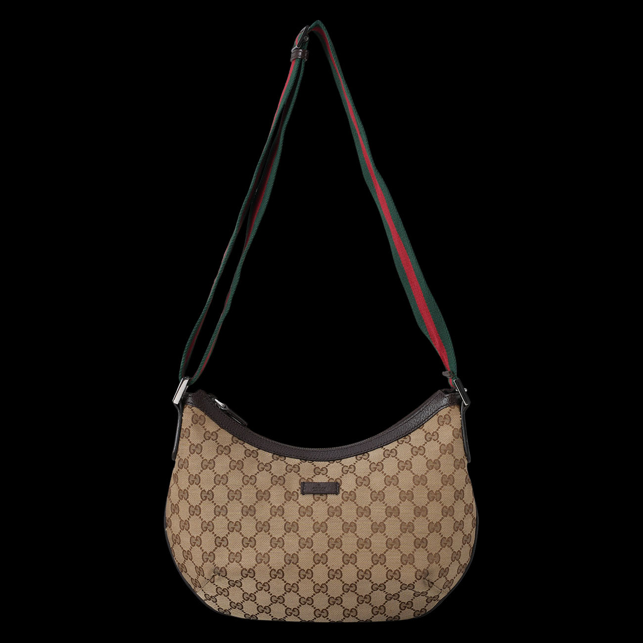GUCCI(USED)구찌 181092 GG로고 호보 반달 크로스백