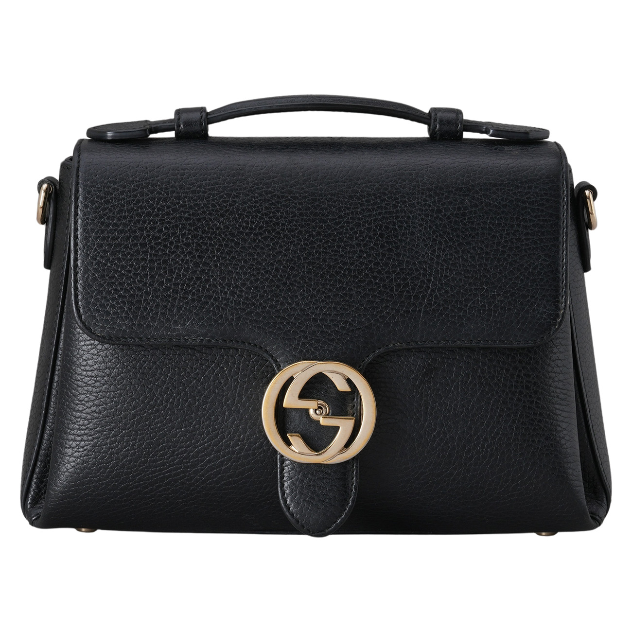 GUCCI(USED)구찌 510302 인터로킹 탑핸들 체인 숄더백
