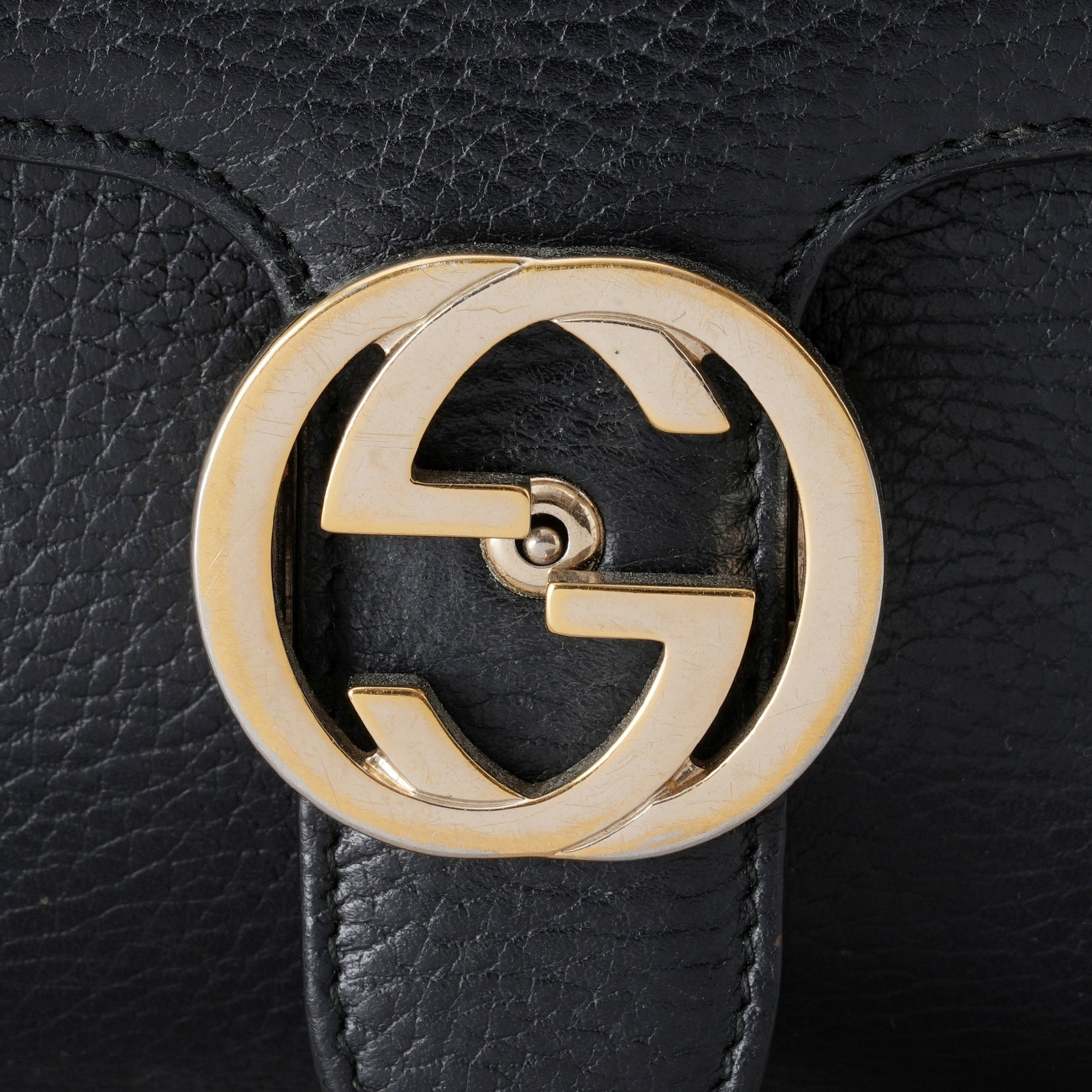 GUCCI(USED)구찌 510302 인터로킹 탑핸들 체인 숄더백