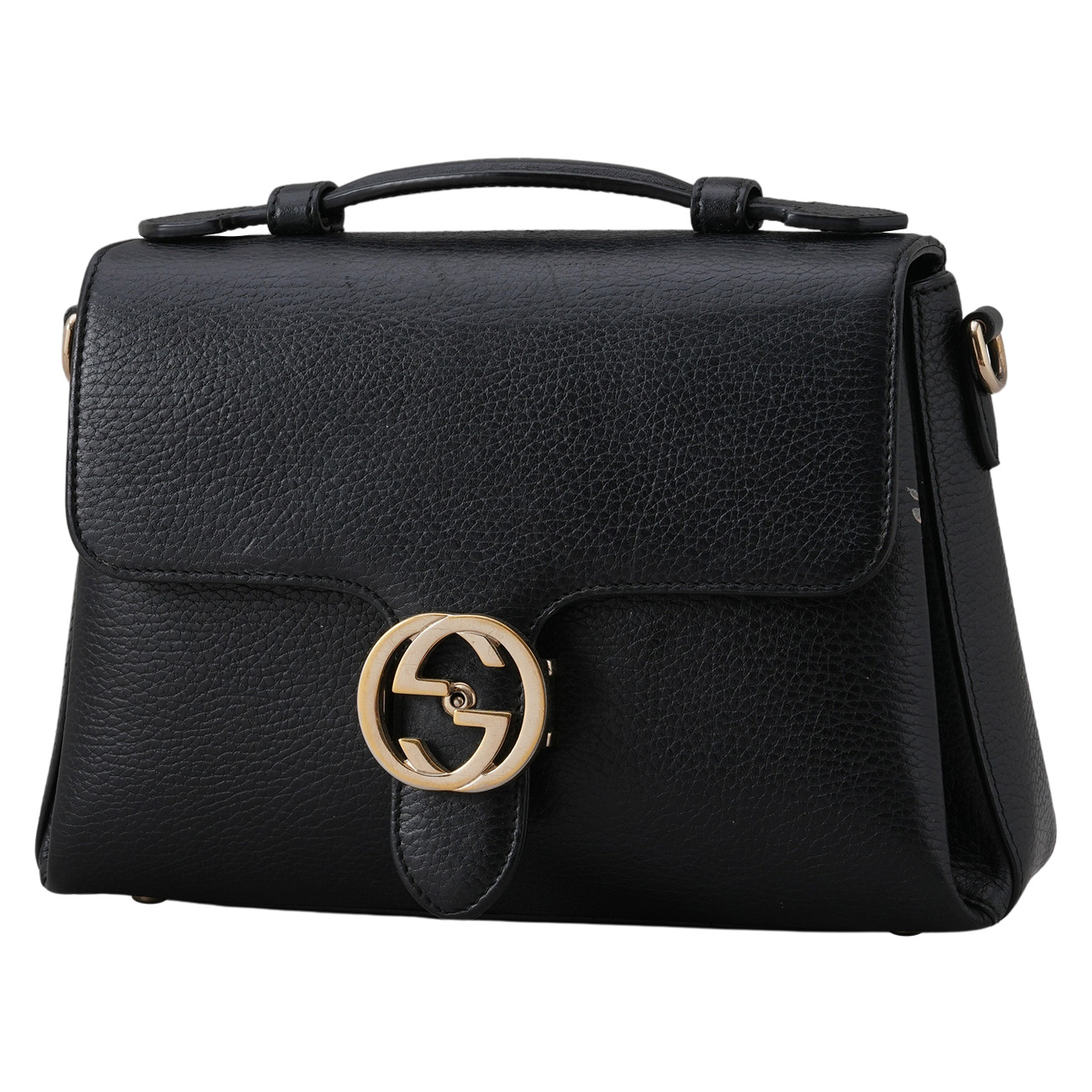 GUCCI(USED)구찌 510302 인터로킹 탑핸들 체인 숄더백