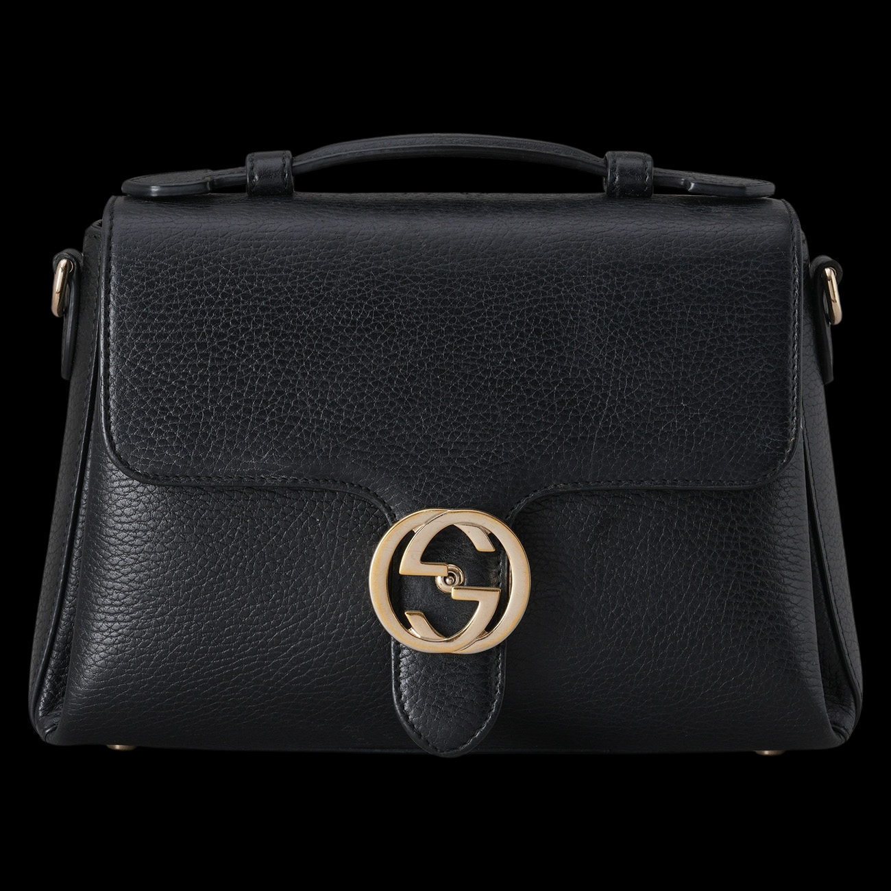 GUCCI(USED)구찌 510302 인터로킹 탑핸들 체인 숄더백