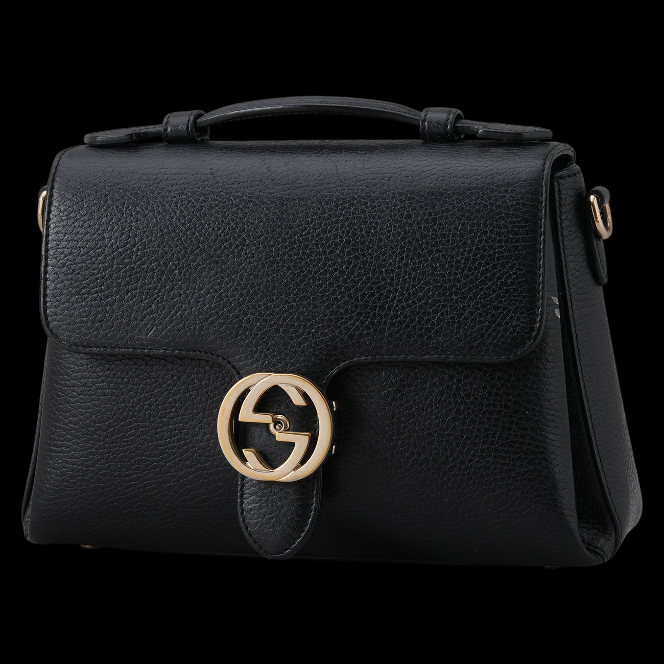 GUCCI(USED)구찌 510302 인터로킹 탑핸들 체인 숄더백