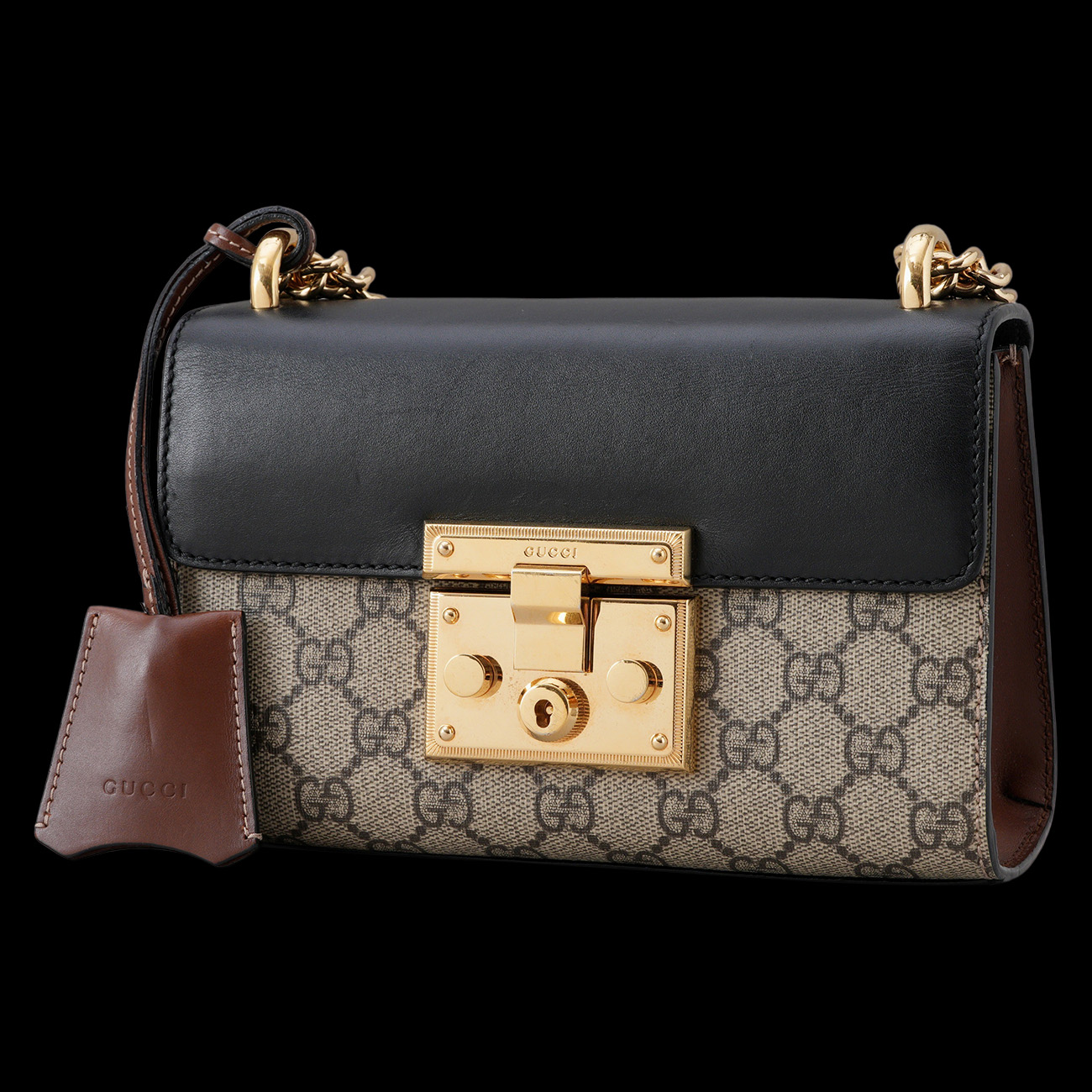 GUCCI(USED)구찌 409487 패들락 체인 숄더백 스몰