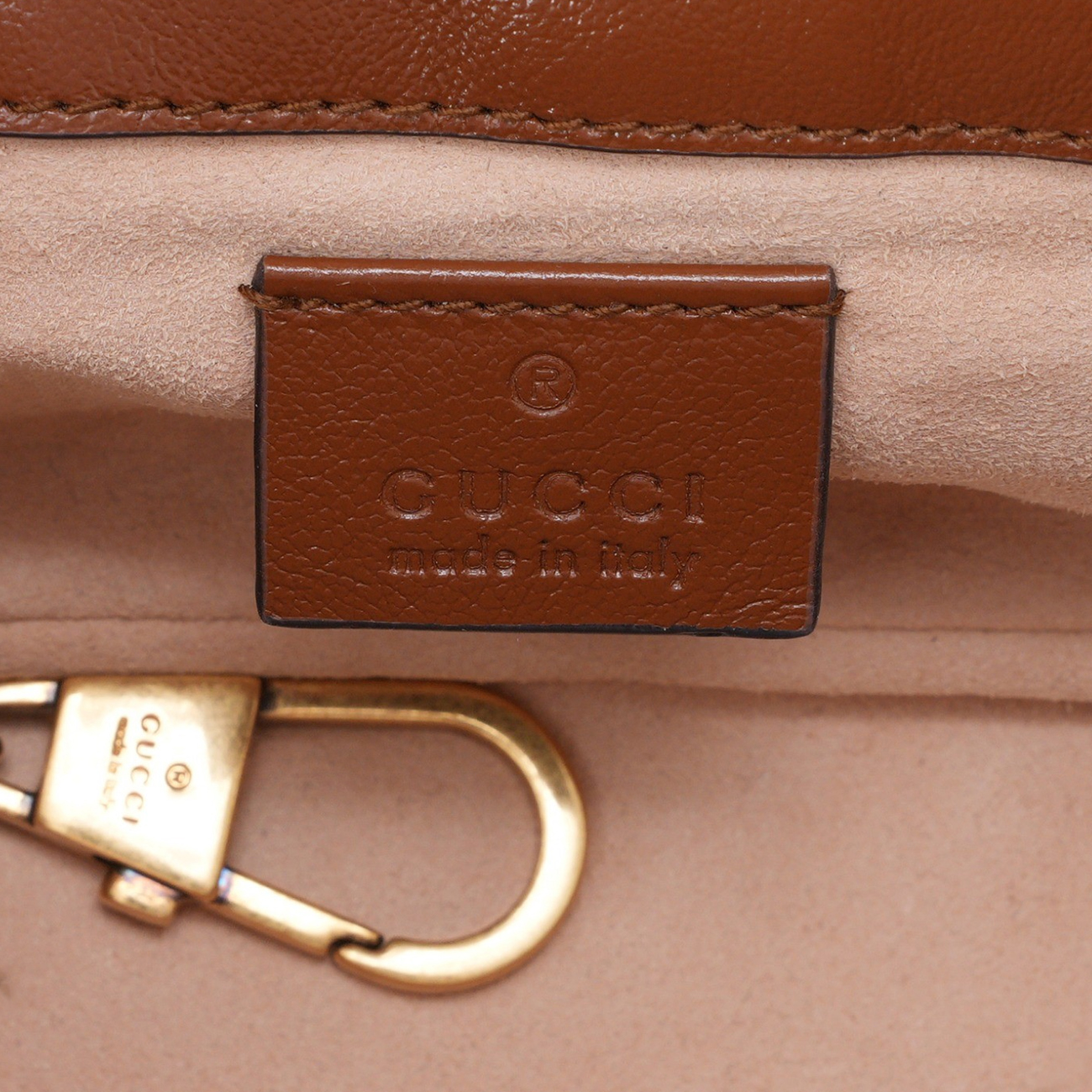 GUCCI(USED)구찌 476433 GG마몽 마트라세 슈퍼 미니 브라운