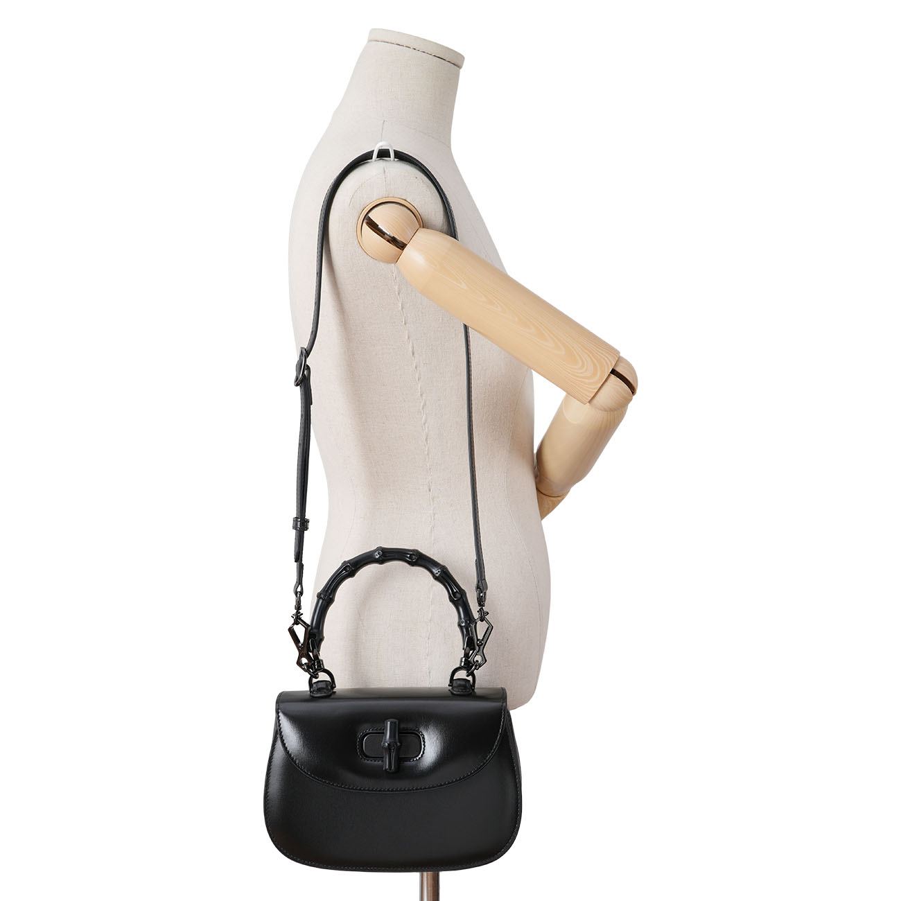 GUCCI(USED)구찌 675797 뱀부 1947 스몰 탑 핸들백