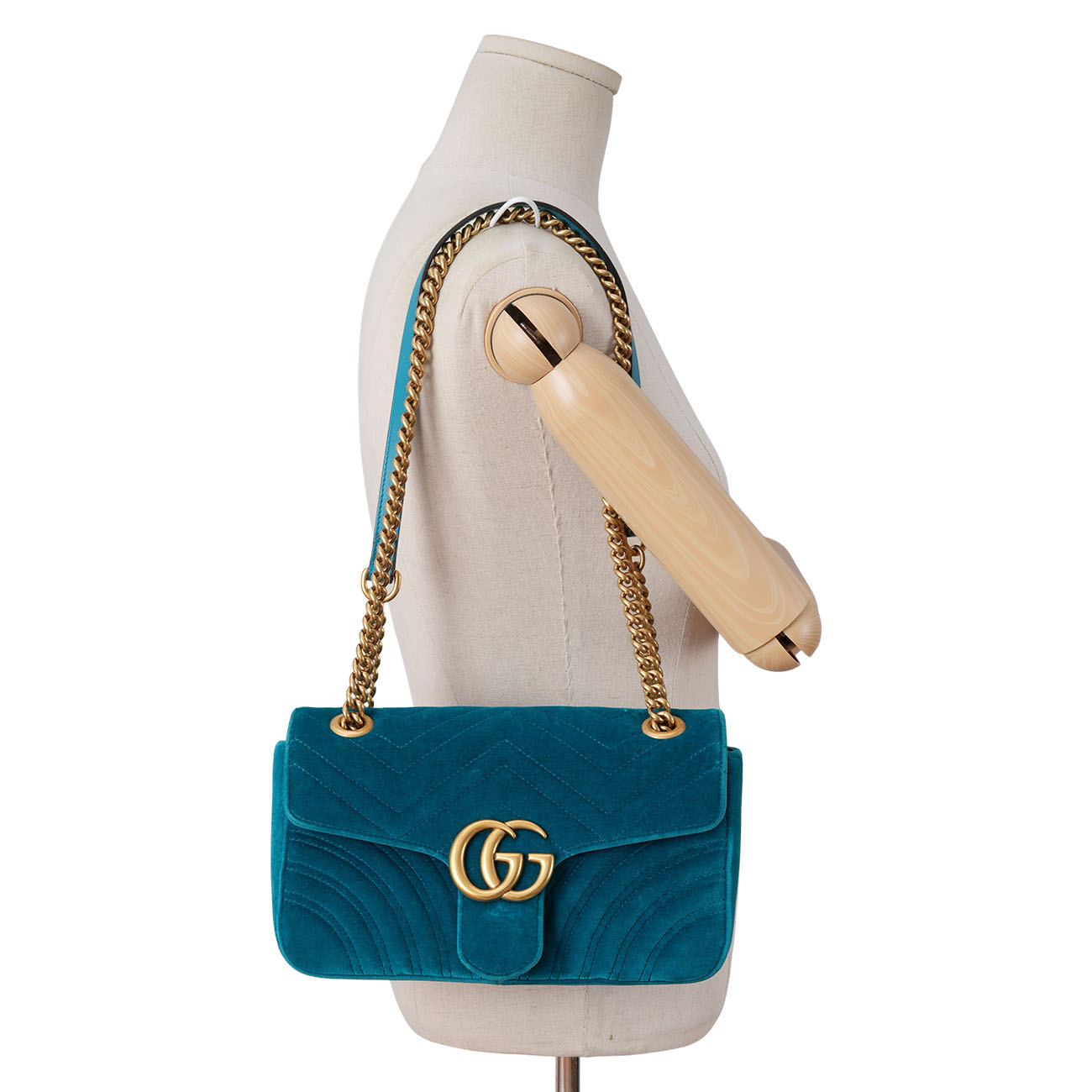 GUCCI(USED)구찌 443497 벨벳 GG 마몽 체인 숄더백