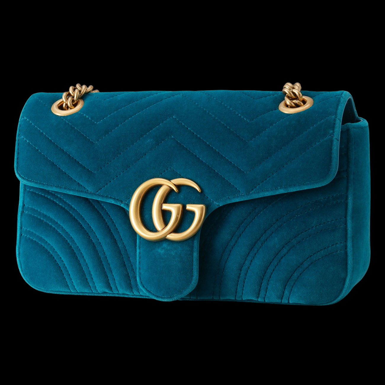 GUCCI(USED)구찌 443497 벨벳 GG 마몽 체인 숄더백