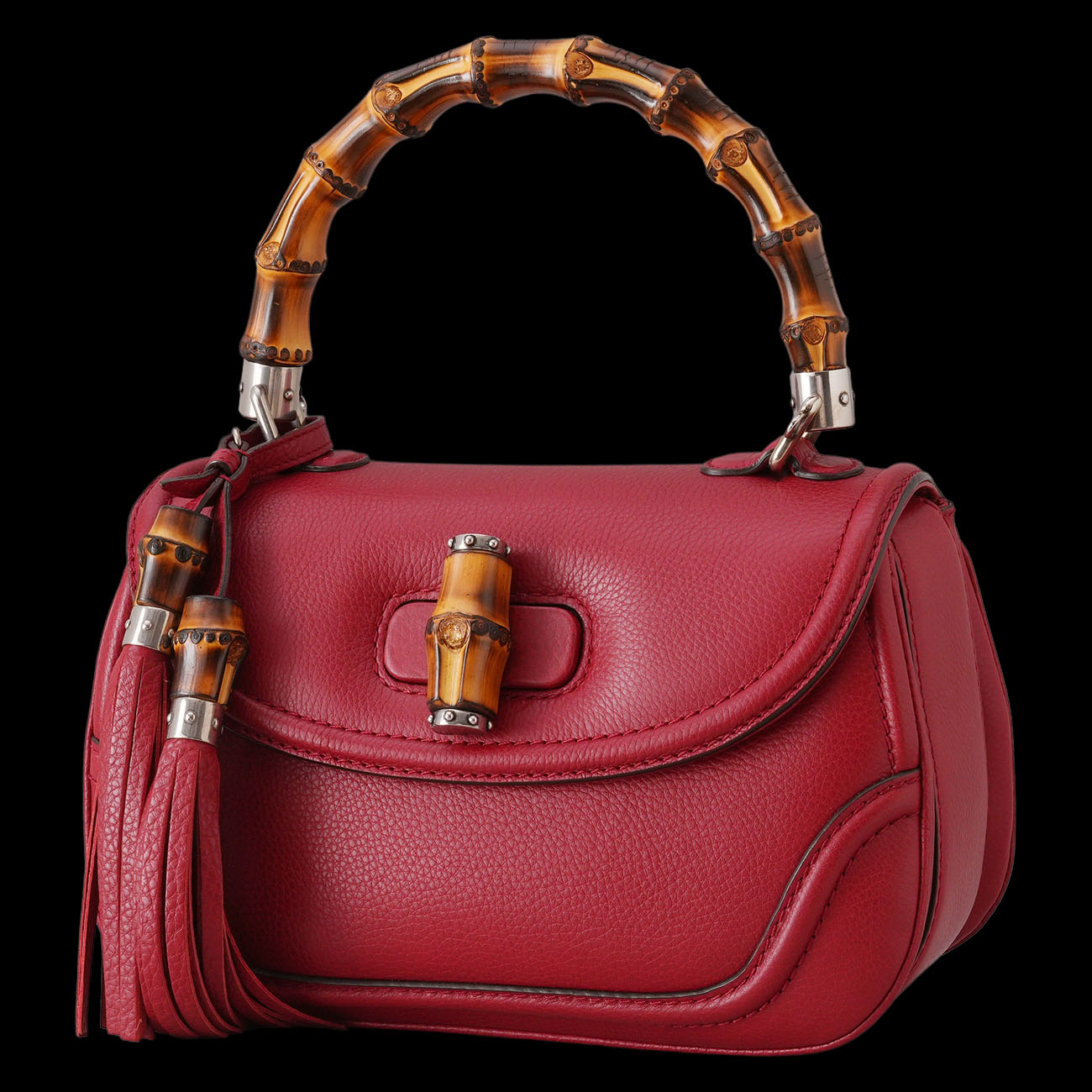 GUCCI(USED)구찌 269768 뱀부 탑 핸들백