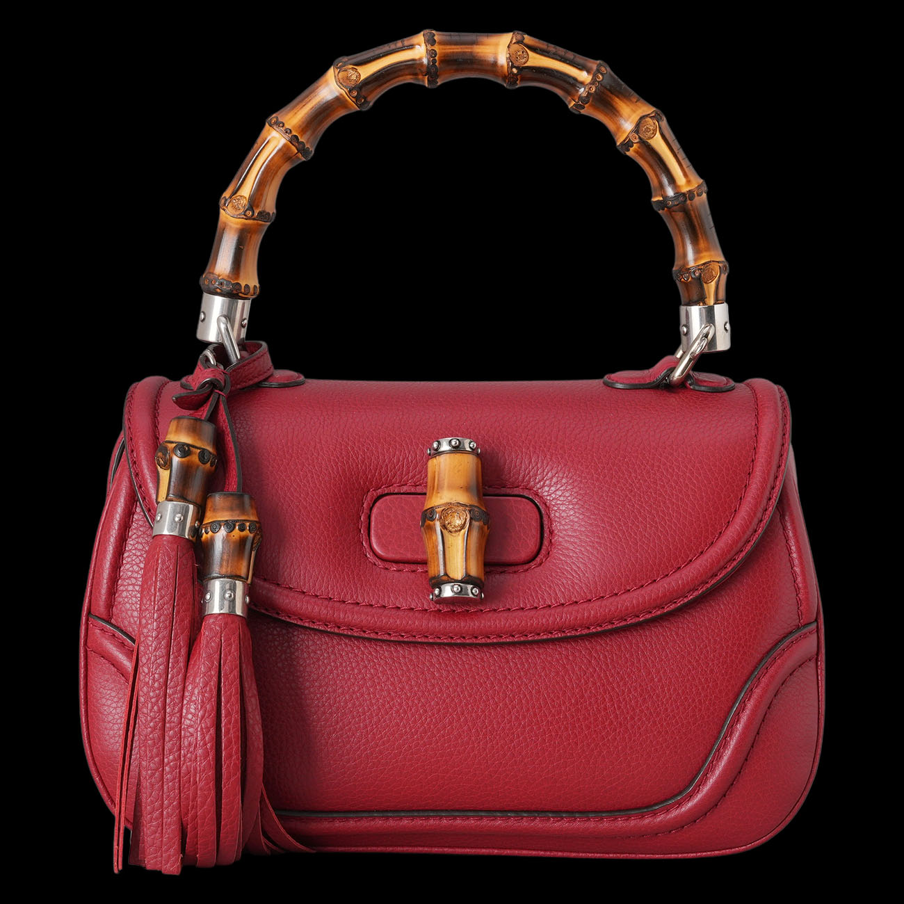 GUCCI(USED)구찌 269768 뱀부 탑 핸들백