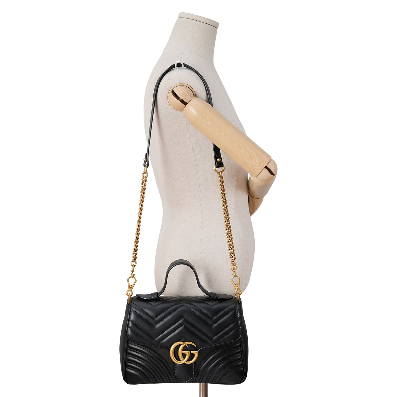 GUCCI(USED)구찌 498110 GG마몽 탑핸들 체인 숄더백