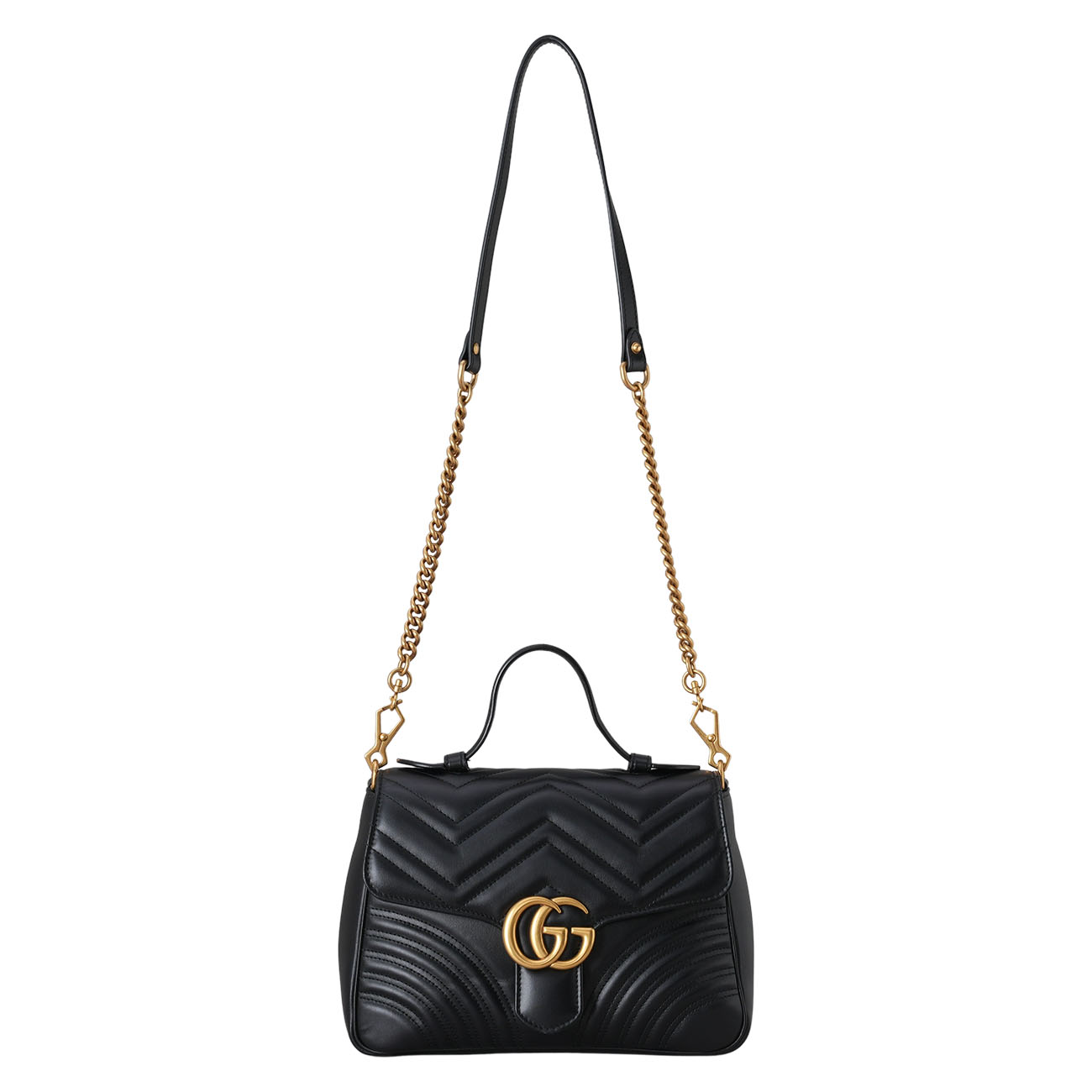 GUCCI(USED)구찌 498110 GG마몽 탑핸들 체인 숄더백