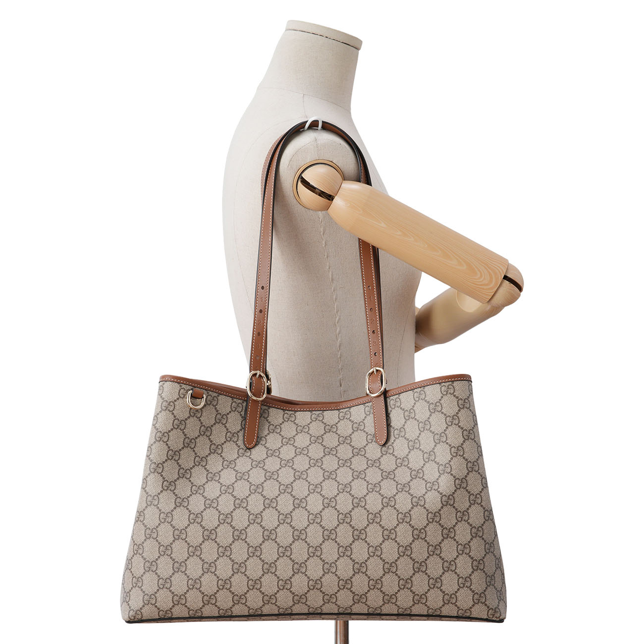 GUCCI(USED)구찌 815213 gg 엠블럼 미디엄 토트백