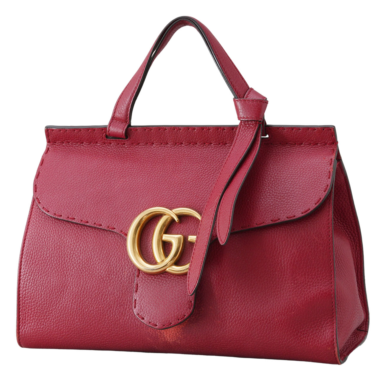 GUCCI(USED)구찌 421890 GG마몽 탑 핸들겸 숄더백