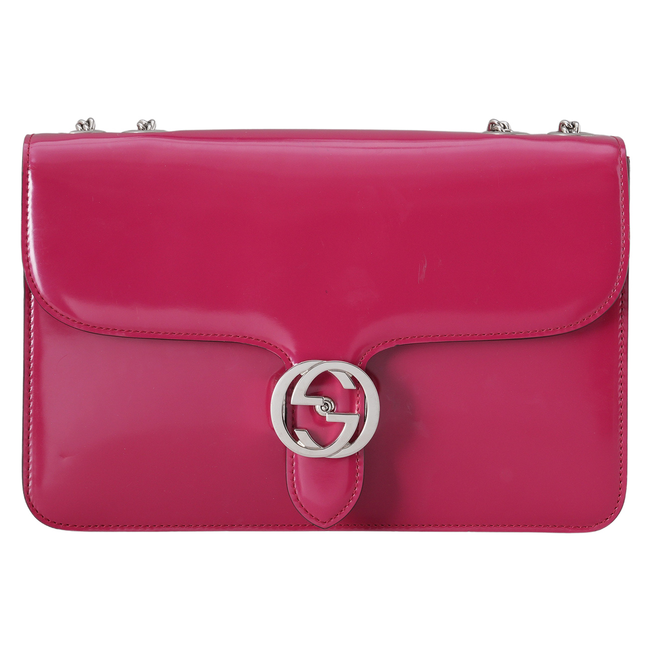 GUCCI(USED)구찌 387606 인터로킹 체인 숄더백