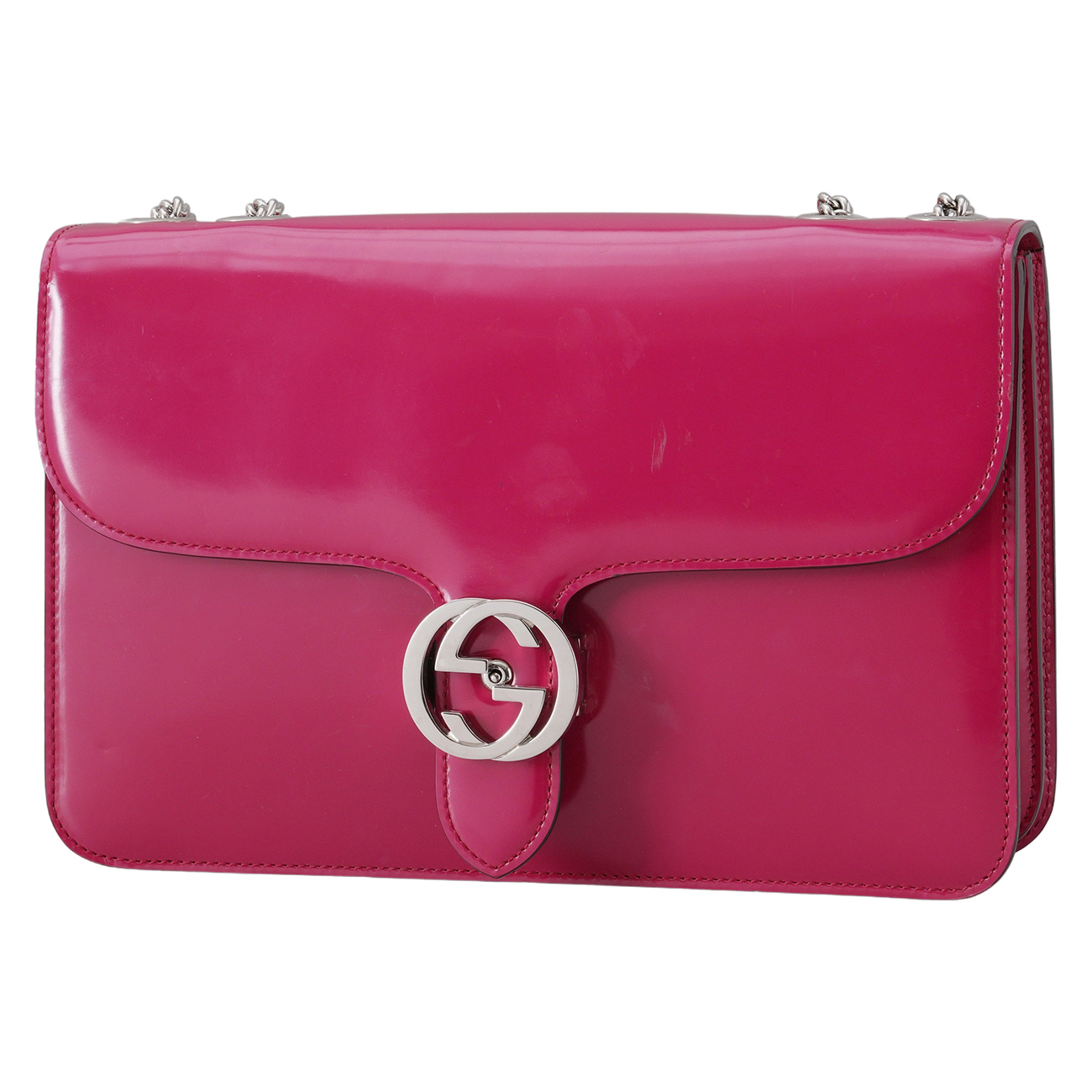 GUCCI(USED)구찌 387606 인터로킹 체인 숄더백